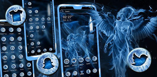 Angel Smoke Launcher Theme screenshot 6