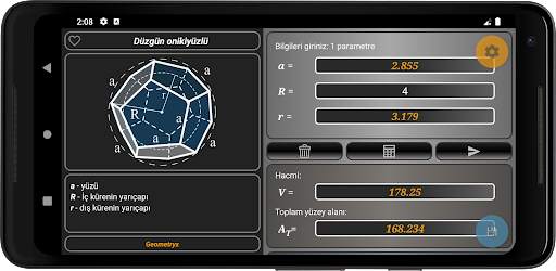 Geometryx Geometri Hesaplayıcı screenshot 7