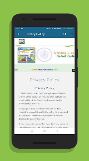 Driving Licence Details Online 2018 screenshot 3