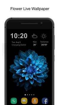 OS flower live wallpaper screenshot 1