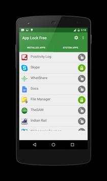 App Lock Free 1 تصوير الشاشة