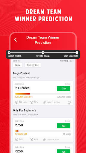 Dream Team 11 - Fantasy IPL Cricket prediction app screenshot 5
