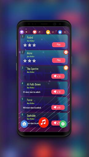 Magic Tiles piano : EDM Alan Walker screenshot 2