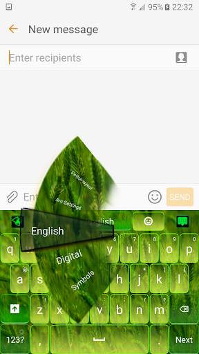 Green Nature Keyboard screenshot 2