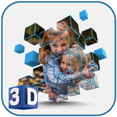 3D photo frames maker icon