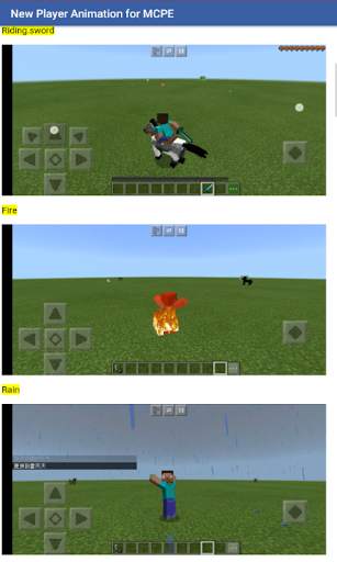 New Player Animation for Minecraft PE screenshot 2