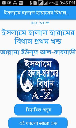 ইসলামে হালাল-হারামের বিধান (প্রথম খন্ড) скриншот 1