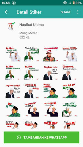 Stiker WA Nasihat Ulama screenshot 2