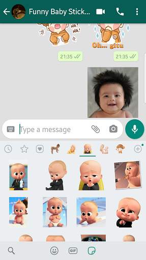 Stickers🥳Funny Baby WAStickerApps for WhatsApp screenshot 4