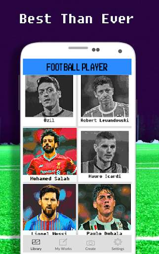 Football Player Coloring Pixel screenshot 3