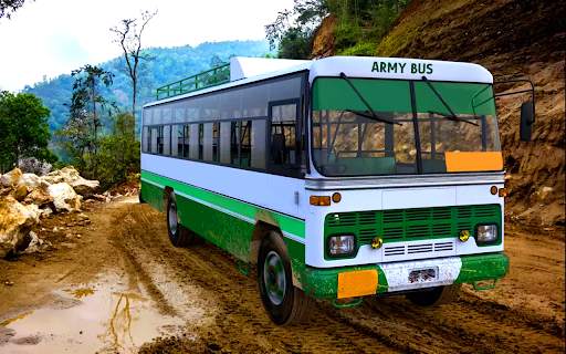 Army Bus Driver Game Hill Bus screenshot 4