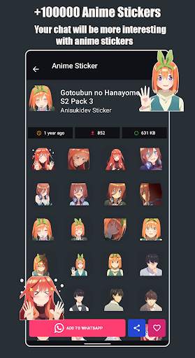  100000 Anime Stickers for WA screenshot 3