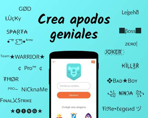 Aplicación de apodo screenshot 1