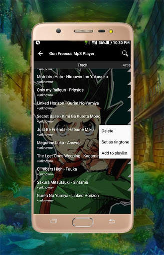 Gon Freecss Mp3 Player screenshot 3