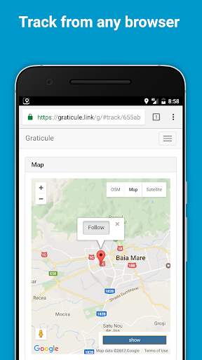 Graticule - simple real-time location sharing app screenshot 2
