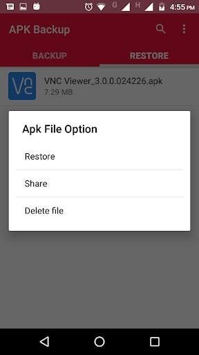 App back up and Restore 12 تصوير الشاشة
