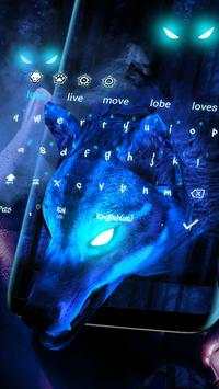 3D VR Live Ice Wolf Keyboard Theme screenshot 7