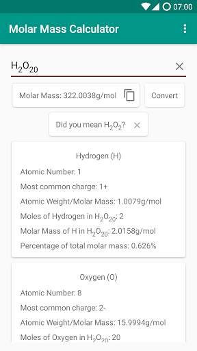 Molar Mass Calculator screenshot 4