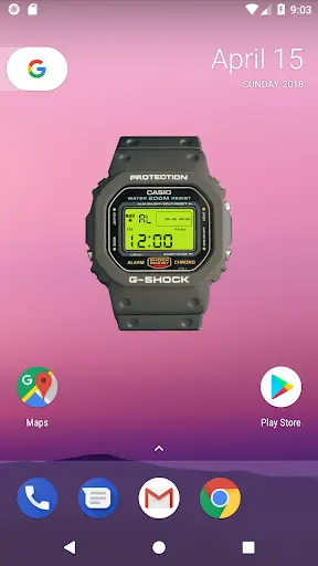 Free G-SHOCK DW5600 Widget screenshot 5