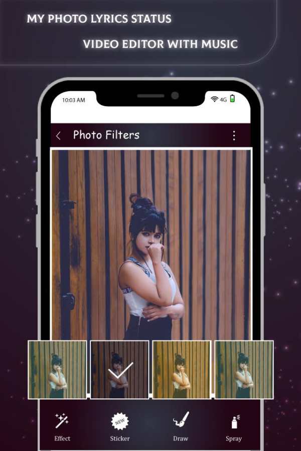My Photo Lyrics Status Video Maker With Music screenshot 4