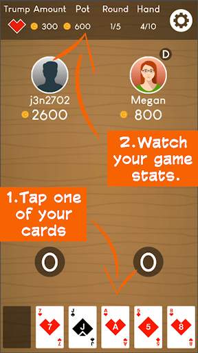 BAM! A free trick-taking card game for players screenshot 2