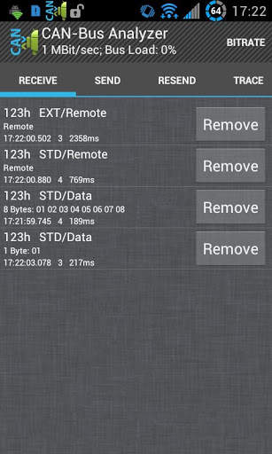 CAN-Bus Analyzer (Wireless) screenshot 1