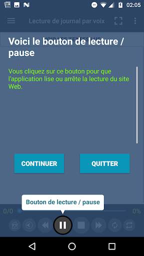 Lecture de journal par voix screenshot 2
