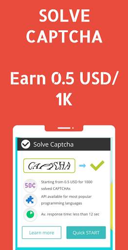 Captcha Paid : captcha solving earn money स्क्रीनशॉट 1