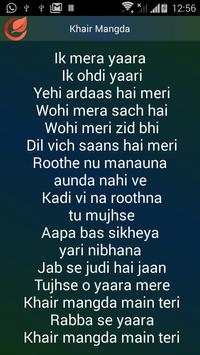 Songs of Flying Jatt Lyrics screenshot 5