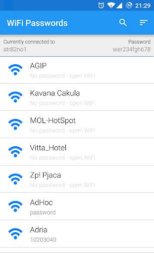 WiFi Passwords [ROOT] screenshot 1