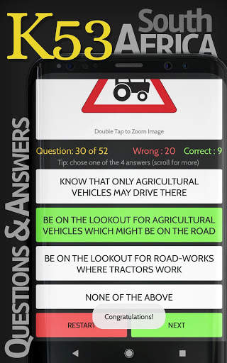 K53 learner's licence practice test and questions screenshot 6