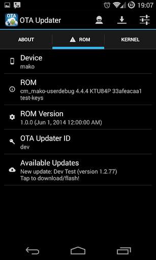 OTA Update Center screenshot 2