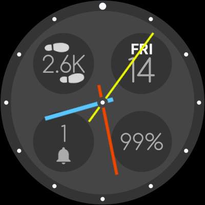 Bubble Cloud Tile Launcher Watch face (WearOS) screenshot 26