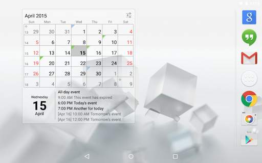 Calendar Widget (key) screenshot 8