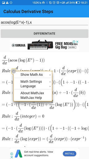 Derivative Step-by-Step скриншот 2