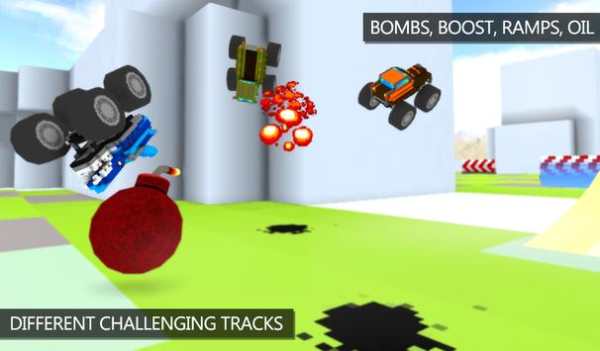 Blocky Monster Truck Racing screenshot 3