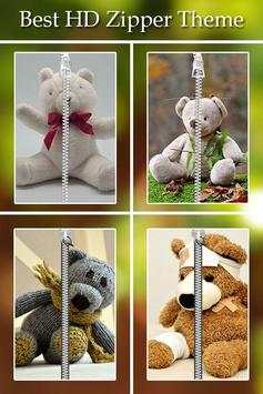 Teddy Bear Zipper Lock screenshot 1