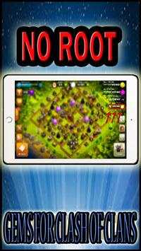 Free gems for clash of clans [ No Root ] prank screenshot 1