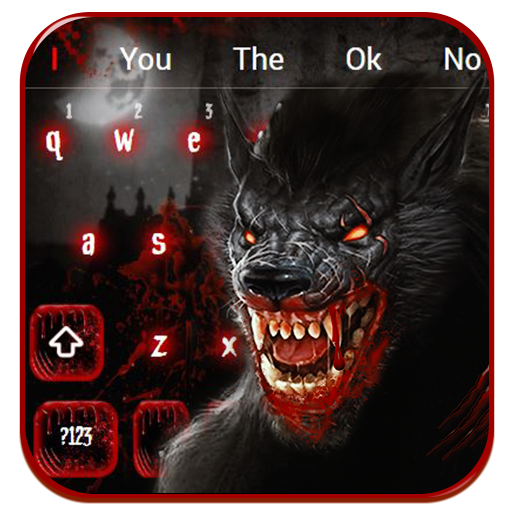Bloody Scary Wolf Keyboard Theme icon