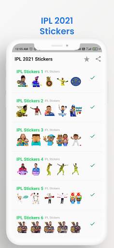 IPL 2021 Stickers For WhatsApp - WAStickersApps screenshot 1