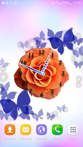 Rose Flower Clock screenshot 6