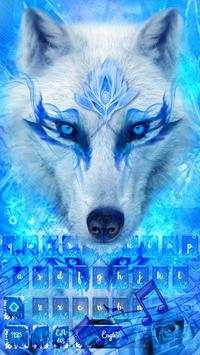 Blue Ice Wolf - Music Keyboard Theme screenshot 4