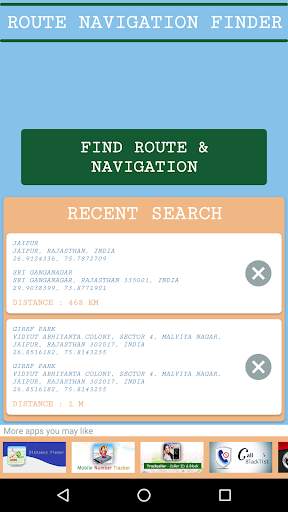 Driving Route GPS Navigation Finders screenshot 1