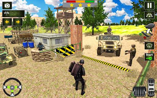 Army truck driving truck games screenshot 6