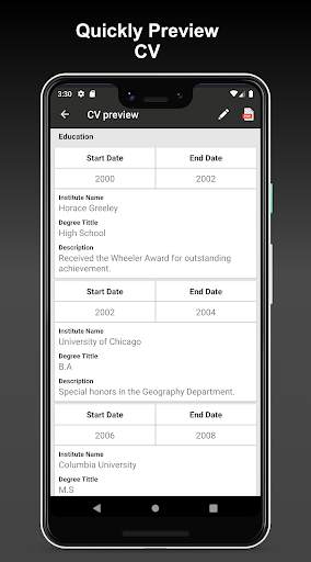 Professional CV Maker PDF screenshot 5
