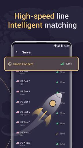 Free VPN, Fast & Secure - Flat VPN Free screenshot 3