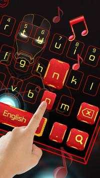Red Robot Music keyboard Theme screenshot 3