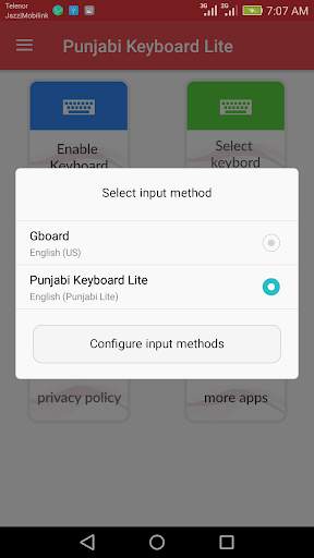 Punjabi Keyboard Lite screenshot 3