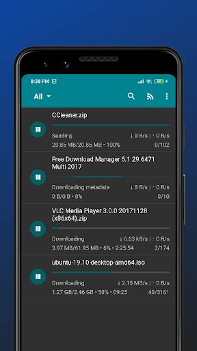 Fluid - Torrent Downloader | Torrent link Magnet screenshot 5