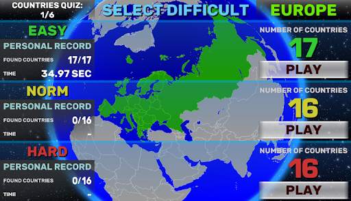 World Map Quiz: Coutries, Capi screenshot 2
